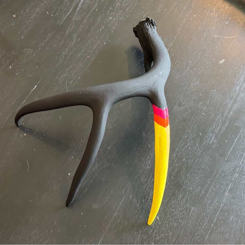 Large Neon Chevron Antler